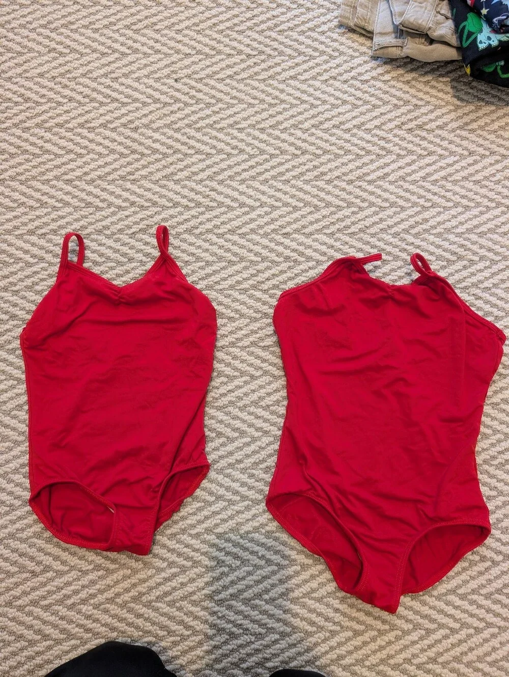 Girls' Red Ballet Leotard- Pinch Front -Revolution Dancewear